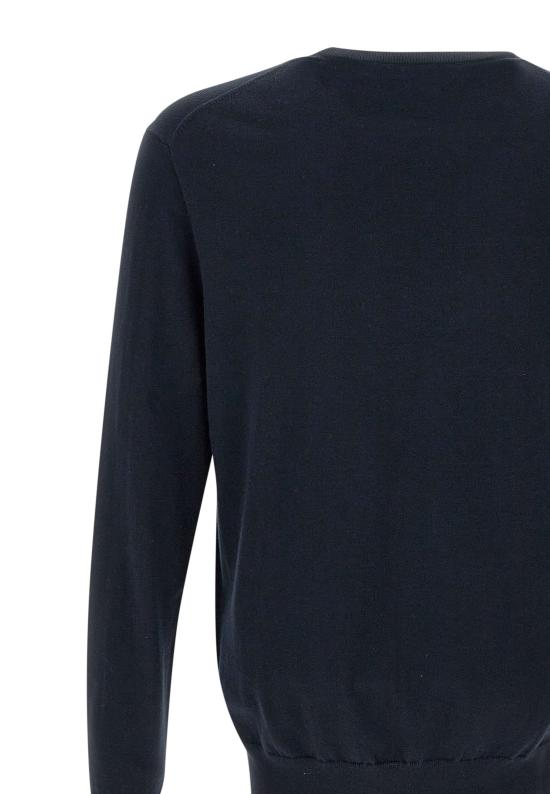 25SS 폴로 랄프로렌 포니 로고 자수 피마 코튼 스웨터 710684957 001 Blue - POLO RALPH LAUREN