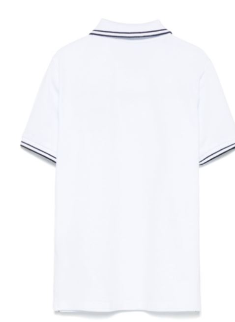 25SS [키즈] 스톤 아일랜드 폴로 셔츠 K1S162200001 S0018V1001 White - STONE ISLAND