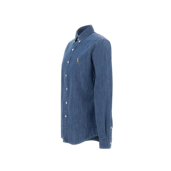 25SS 폴로 랄프로렌  포니로고 자수 데님 셔츠  710792043 001 Blue - POLO RALPH LAUREN