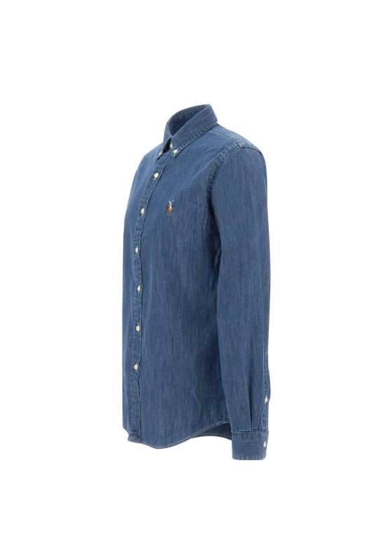 25SS 폴로 랄프로렌  포니로고 자수 데님 셔츠  710792043 001 Blue - POLO RALPH LAUREN