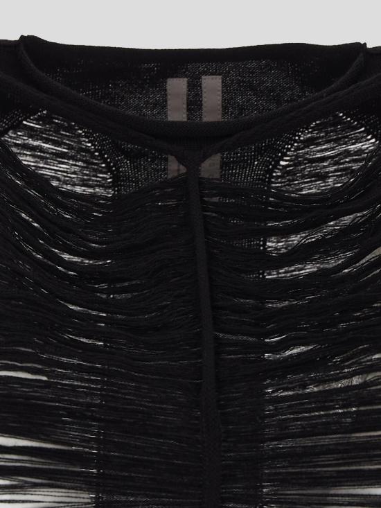 25SS 릭 오웬스 후드 티셔츠 RO01E7615 KGRIDM09 Black - RICK OWENS