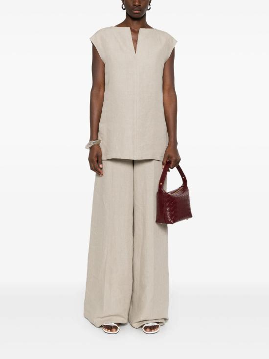 25SS 막스마라 블라우스 2511191102600 001 Beige - MAX MARA