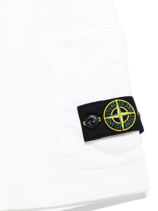25SS [키즈] 스톤 아일랜드 쇼츠/버뮤다 K1S166200006 S0040V0001 White - STONE ISLAND
