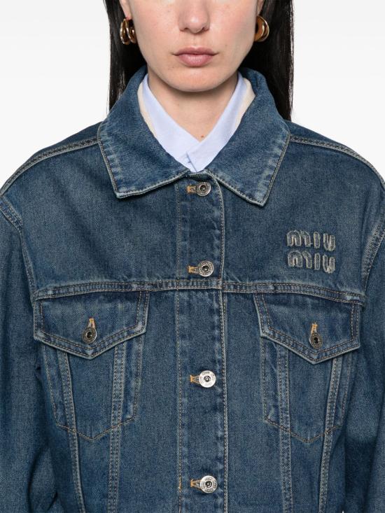 25SS 미우미우 셔츠 GWB247 1568F0008 Denim - MIU MIU