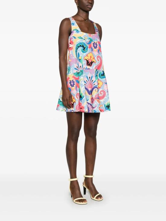 25SS 에트로 숏 원피스 WRHA0300 99SA5H9X0887 Light Blue - ETRO