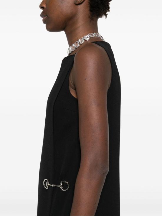 25SS 구찌 미디 원피스 808796ZAR2L1000 BLACK - GUCCI