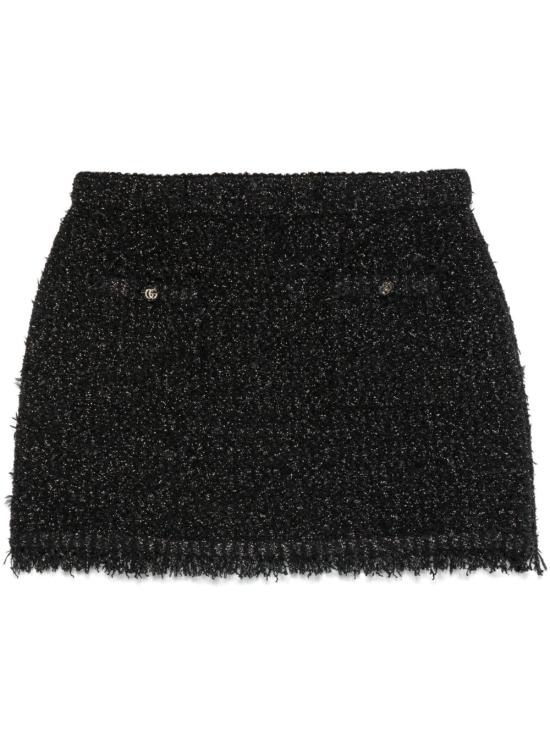 25SS 구찌 숏 스커트 811556 BLACK