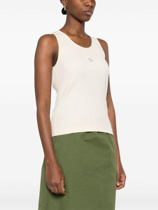 25SS 메종키츠네 민소매 티셔츠 MW00121 IVORY - MAISON KITSUNE