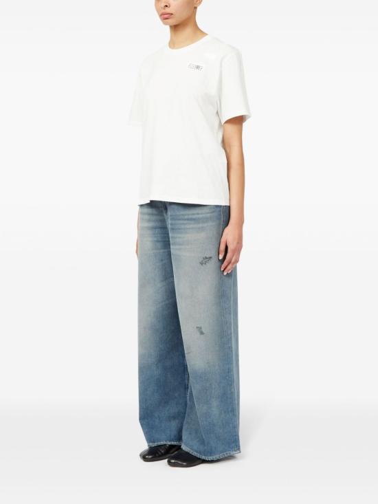 25SS MM6 메종마르지엘라 반팔 티셔츠 S52GC0336M20048101 WHITE - MM6 MAISON MARGIELA