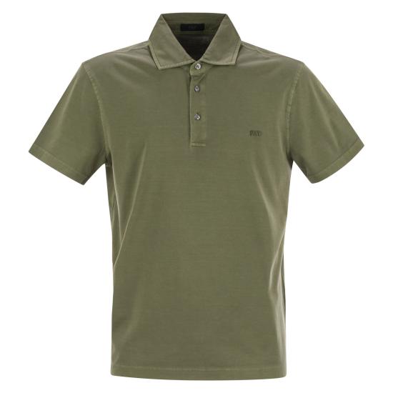 25SS 페이 폴로 티셔츠 NPMB250143TUY1 MILITARY GREEN