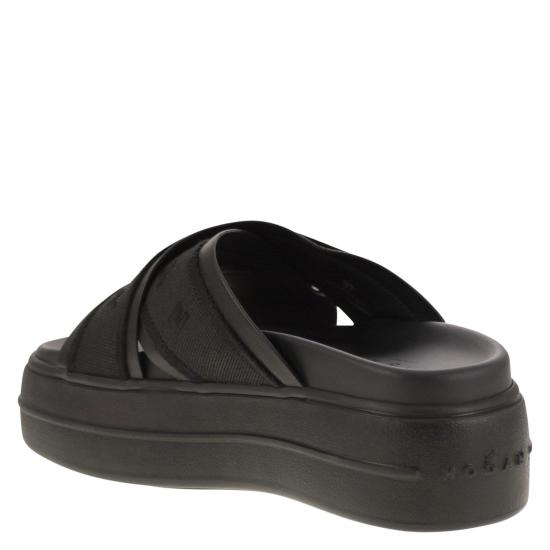 25SS 호간 뮬/슬리퍼 HXW6800FO10LE9 BLACK - HOGAN