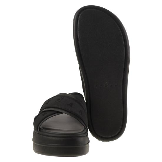 25SS 호간 뮬/슬리퍼 HXW6800FO10LE9 BLACK - HOGAN