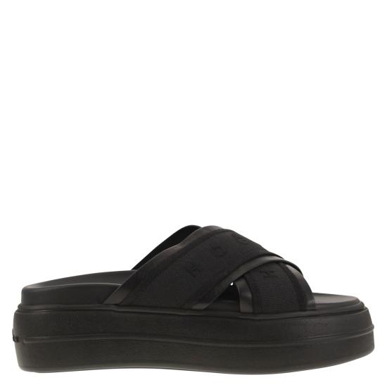 25SS 호간 뮬/슬리퍼 HXW6800FO10LE9 BLACK