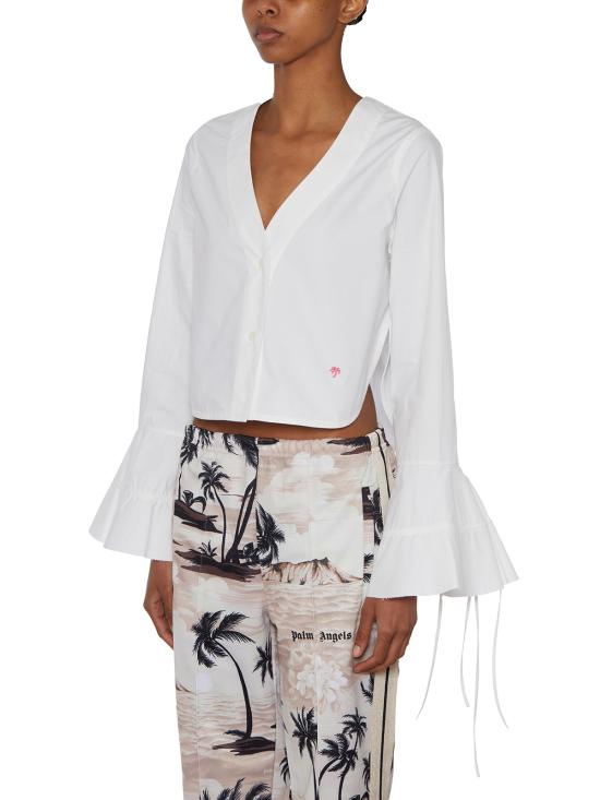  팜앤젤스 블라우스 FPWGF003S23FAB0010110 White - PALM ANGELS