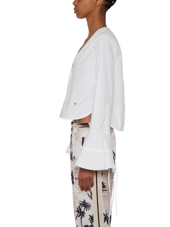 팜앤젤스 블라우스 FPWGF003S23FAB0010110 White - PALM ANGELS