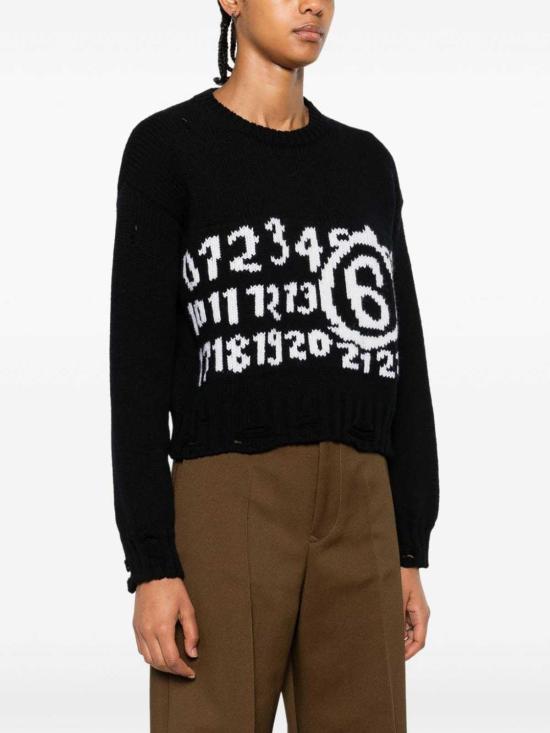  MM6 메종마르지엘라 스웨터 S62HL0029M13074001J Black - MM6 MAISON MARGIELA