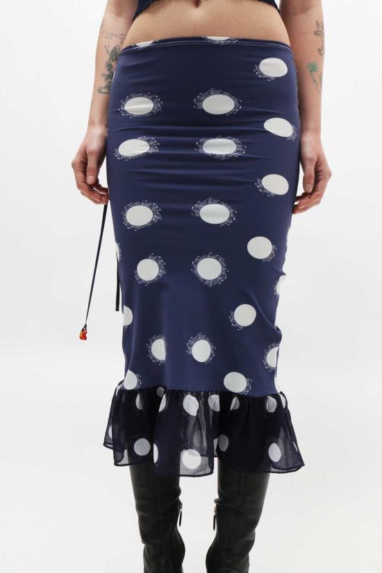  루실 티에브르 숏 원피스 튜브 드레스 도트 프린트 - LUCILLE THIEVRE