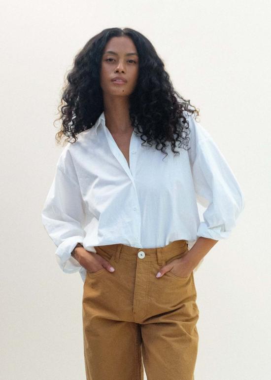  Jesse Kamm 탑 제시 캠 앨버타 셔츠 솔트