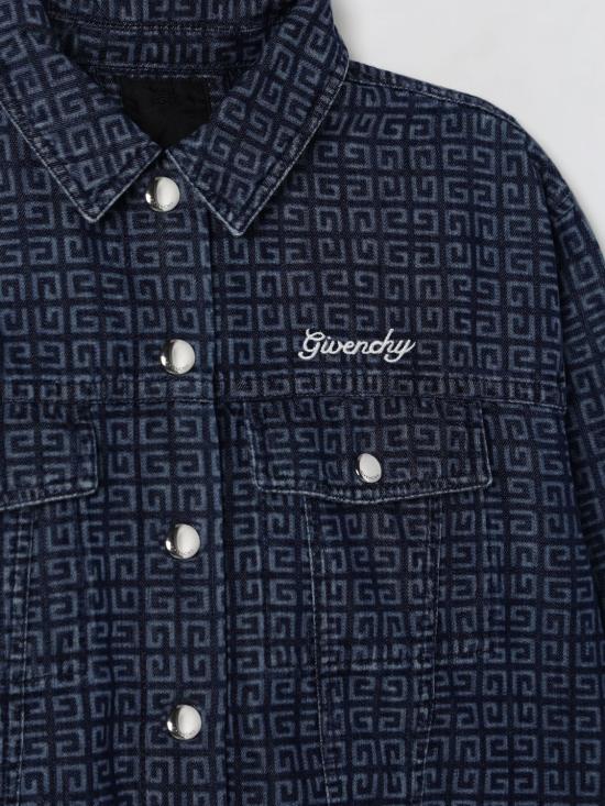 25FW [키즈] 지방시 캐주얼 자켓 H30774 Z01 Denim - GIVENCHY