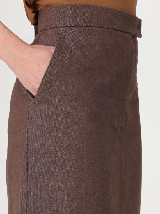25FW 막스마라 스커트 2511101013600 002 Brown - MAX MARA