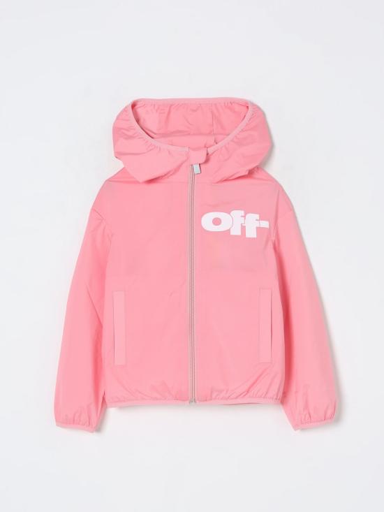 25FW [키즈] 오프화이트 캐주얼 자켓 OGEB004S25FAB001 3001 Pink