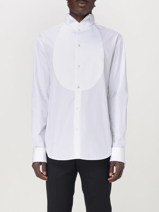 25FW 엠포리오 아르마니 긴팔 셔츠 EM000190TE10247 U0002 White