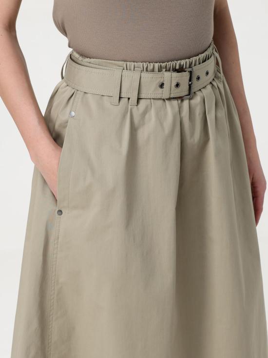 25SS 브루넬로 쿠치넬리 스커트 ML138G3753 C2874 Green - BRUNELLO CUCINELLI