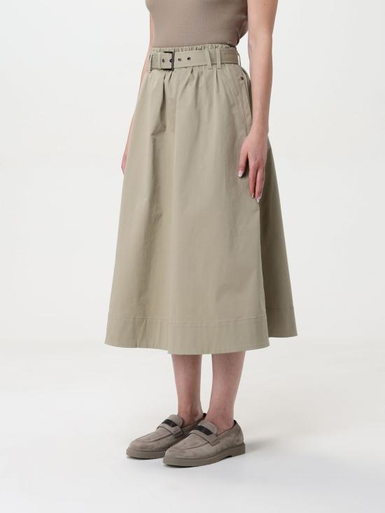 25SS 브루넬로 쿠치넬리 스커트 ML138G3753 C2874 Green - BRUNELLO CUCINELLI