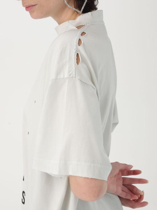 25FW 발렌시아가 옵틱컬 오버사이즈 티셔츠 811688TRVU6 9081 Black - BALENCIAGA