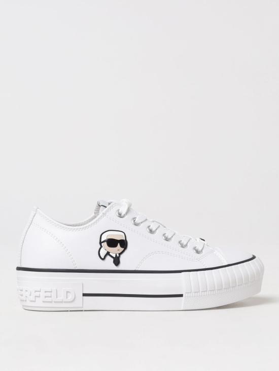 25FW 칼라거펠트 뮬/슬리퍼 KL60425T 011 White