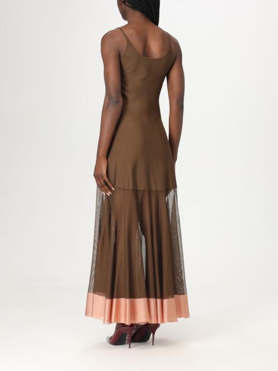 25SS 펜디 롱 원피스 FZDD39AUHR F1RXA Brown - FENDI