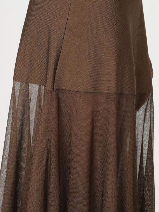 25SS 펜디 롱 원피스 FZDD39AUHR F1RXA Brown - FENDI