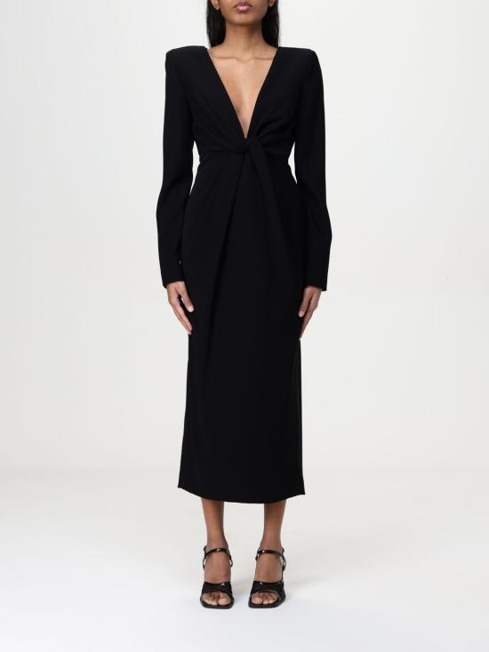 25SS 엠포리오 아르마니 롱 원피스 EW000830AF10206 UC001 Black