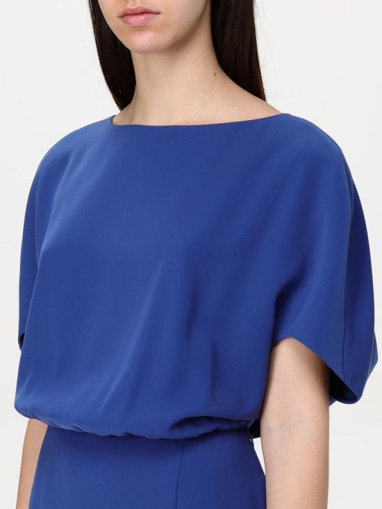 25SS 엠포리오 아르마니 미디 원피스 EW000827AF10206 UB089 Blue 1 - EMPORIO ARMANI