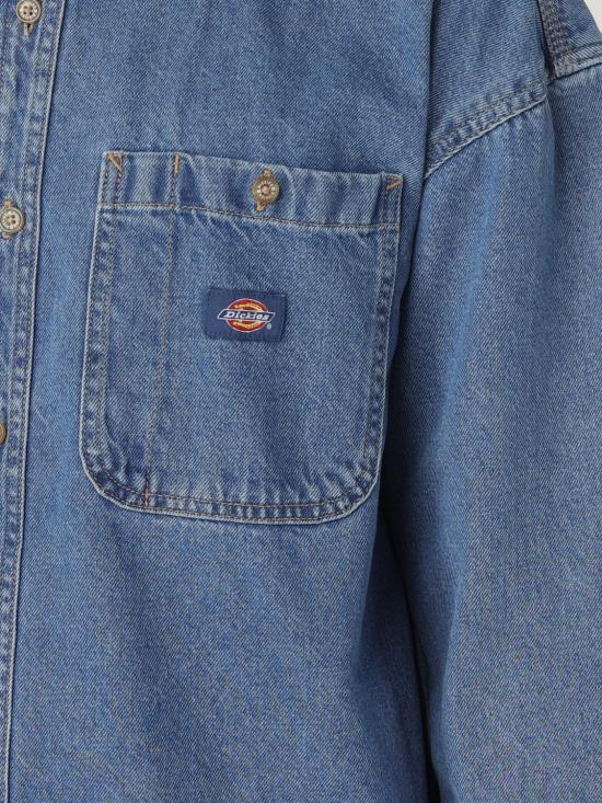 25FW 디키즈 데님 셔츠 DK0A4YF5 CLB1 Denim - DICKIES