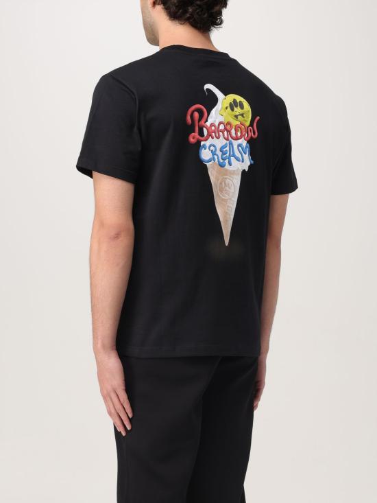 25FW 바로우 반팔 티셔츠 S5BWUATH161 110 Black - BARROW