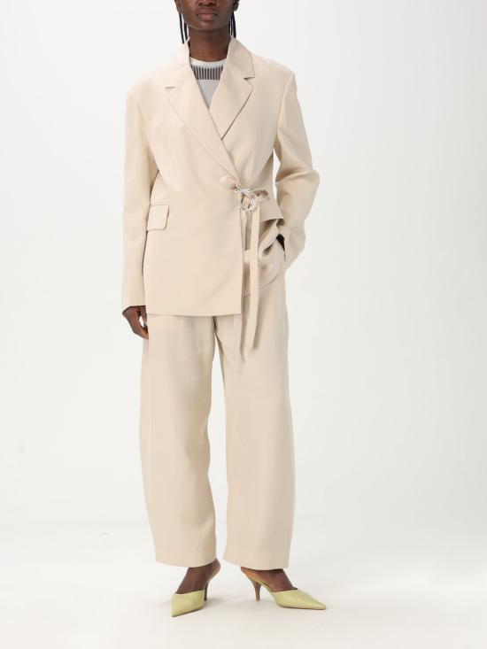 25SS JW앤더슨 스트레이트 팬츠 TR0394PG1684 132 Beige - JW ANDERSON