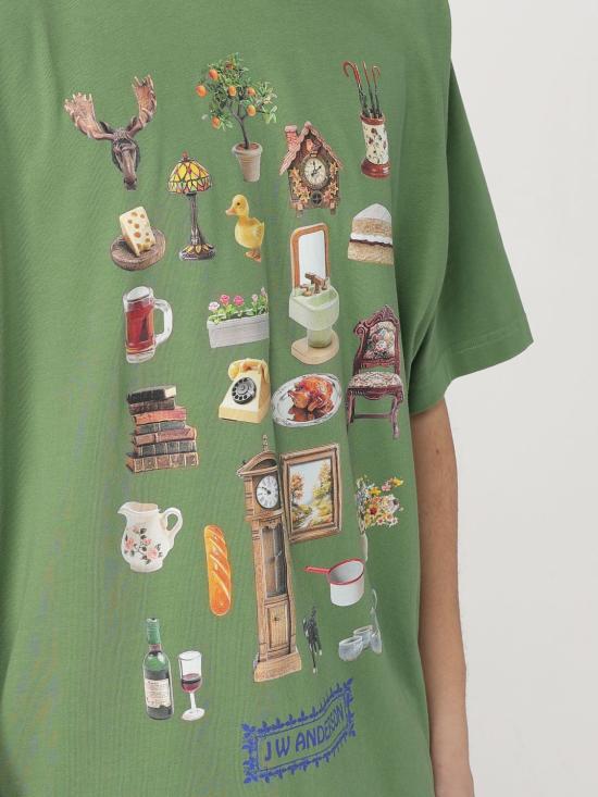 25SS JW앤더슨 반팔 티셔츠 JT0273PG1551 560 Green - JW ANDERSON
