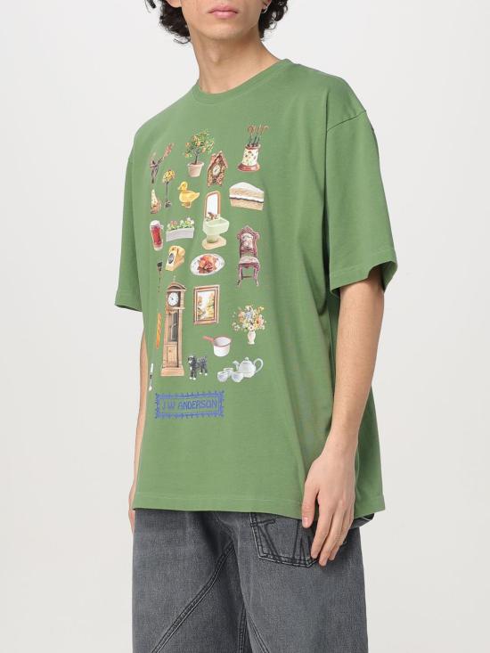 25SS JW앤더슨 반팔 티셔츠 JT0273PG1551 560 Green - JW ANDERSON
