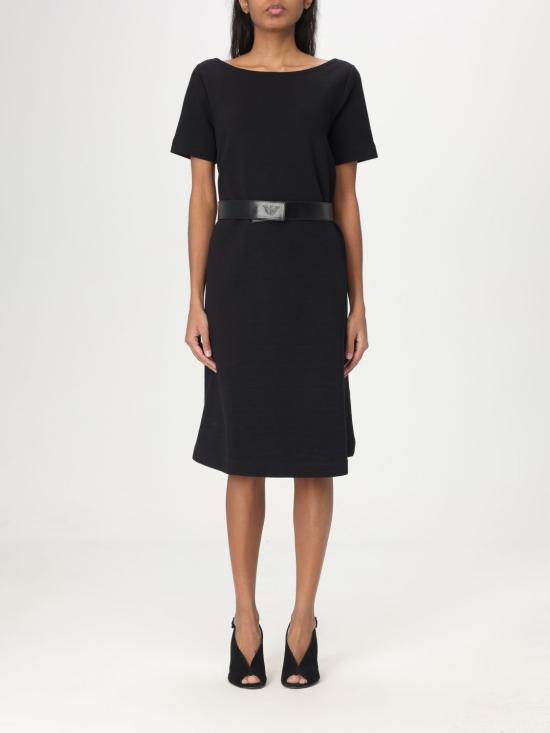 25SS 엠포리오 아르마니 미디 원피스 EW000723AF12696 UC001 Black