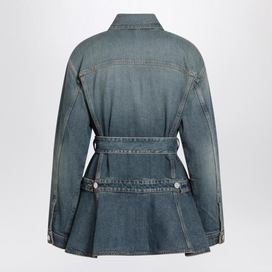 25SS 알라이아 탑 AA9V0422T536ADE Blue - ALAIA