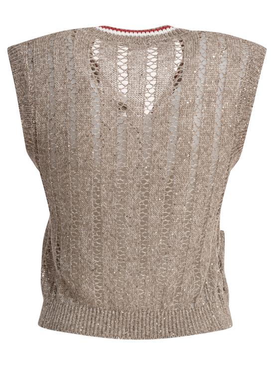 25SS 브루넬로 쿠치넬리 스웨터 MCO559426CER11 BEIGE - BRUNELLO CUCINELLI