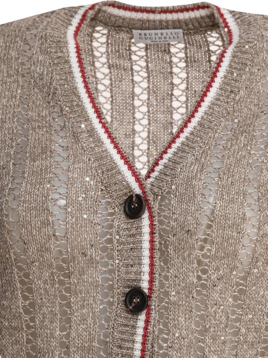 25SS 브루넬로 쿠치넬리 스웨터 MCO559426CER11 BEIGE - BRUNELLO CUCINELLI