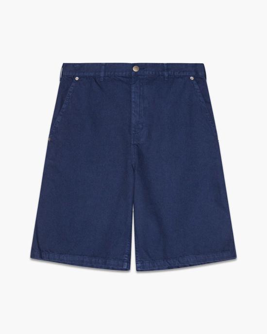  팜즈 숏팬츠 Palmes 트윌 패치 반바지 블루