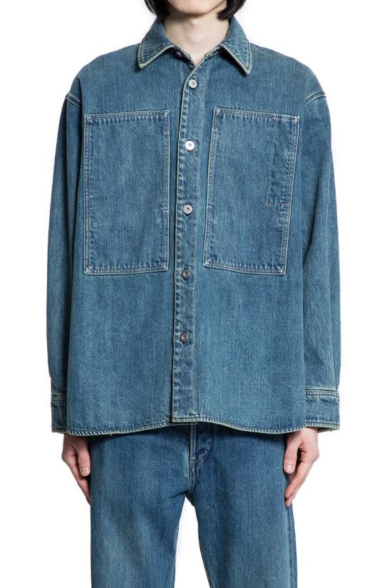 25SS 질샌더 데님 셔츠 J47DL0159J45291 420 BLUE