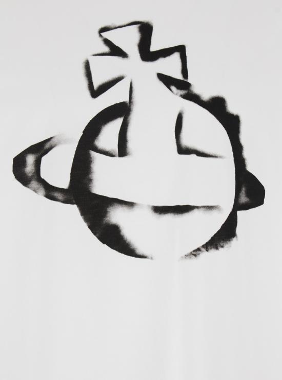 25SS 비비안웨스트우드 반팔 티셔츠 3G010033J001MA401 WHITE DOM - VIVIENNE WESTWOOD