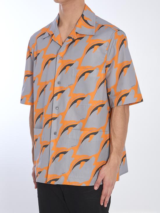 25SS 구찌 반팔 셔츠 821498 ORANGE - GUCCI