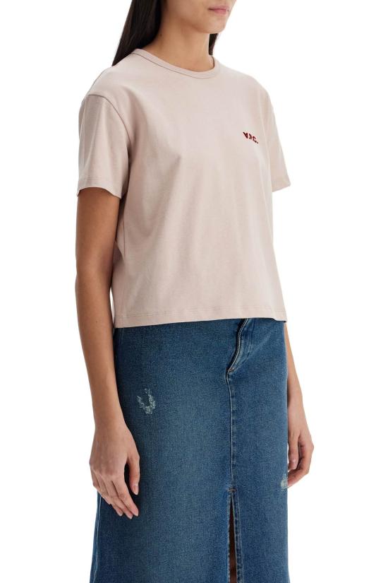 25SS 아페쎄 반팔 티셔츠 COHBQF26390FLG ROSE DOM - A.P.C.