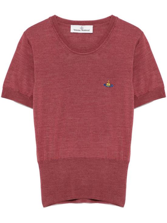 25SS 비비안웨스트우드 Bea 베아 니트 탑 1803002QY001AH407 RED DOM