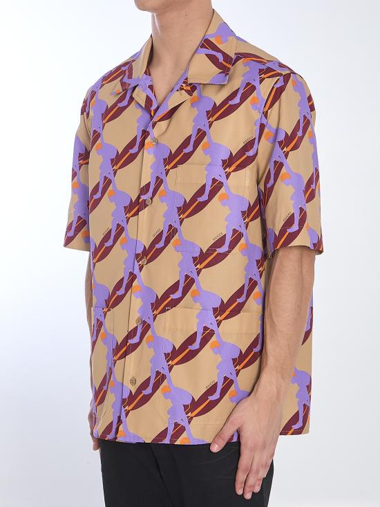 25SS 구찌 반팔 셔츠 821498 YELLOW - GUCCI